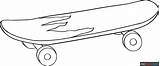 Skateboard Coloring Page  Easy Drawing Guides sketch template