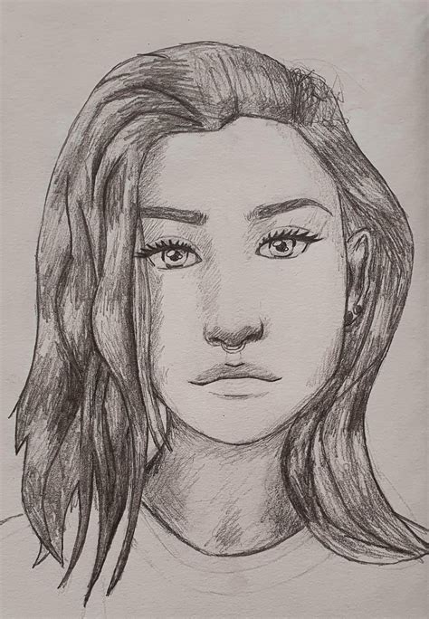 Does the face look wonky? I about to give up drawing : r/drawing