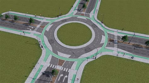 Protected bike lane roundabout | allbuilds.org