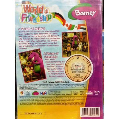 Barney World Of Friendship DVD, Hobbies & Toys, Music & Media, CDs & DVDs on Carousell