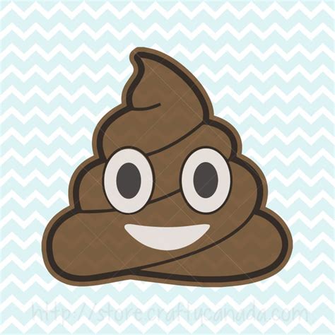 Poop Emoji SVG and PNG, Poop, Poop Emoji Clipart, Poop SVG, Commercial ...