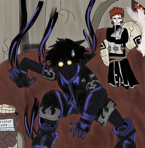 Heartless Sora Caught by Gaara by IntoTheCaramelFrappe on DeviantArt