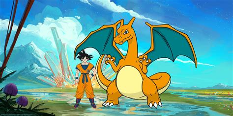 Goku and Charizard by alvezfabricioXD on DeviantArt