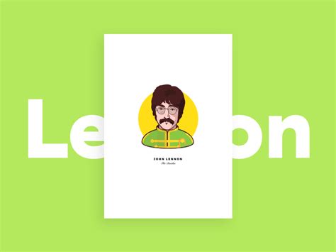 Sgt. Pepper at 50 - John Lennon by Lewis Dohren on Dribbble