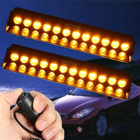 MAEREX 12 LED Car Strobe Lights Emergency Vehicle Windshields Dashboard ...