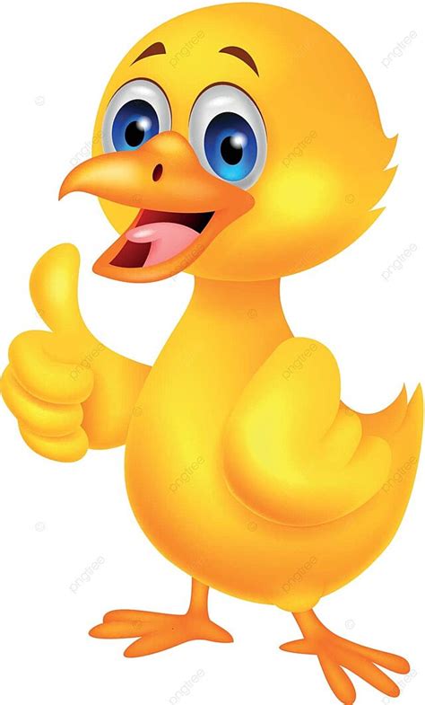 Duck Cartoon Thumb Up Ducky Squeak Duck Vector, Ducky, Squeak, Duck PNG ...