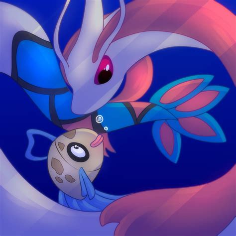 Milotic and Feebas (OC) : r/pokemon