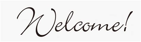 Welcome Black And White Png , Free Transparent Clipart - ClipartKey