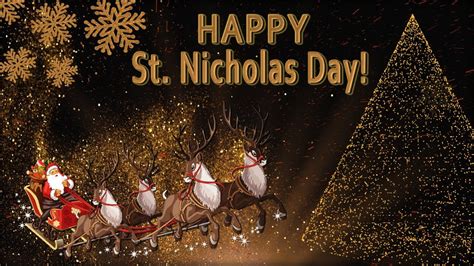 🎅🏼Happy St. Nicholas Day!🎅🏼Best wishes!🎅🏼4K Beautiful Greeting card - YouTube