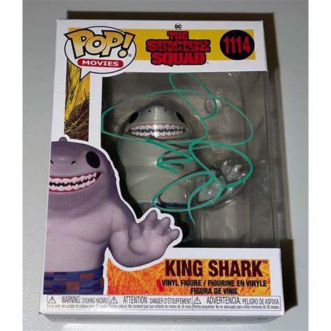 Steve Agee Signed "The Suicide Squad" #1114 King Shark Funko Pop! Vinyl ...