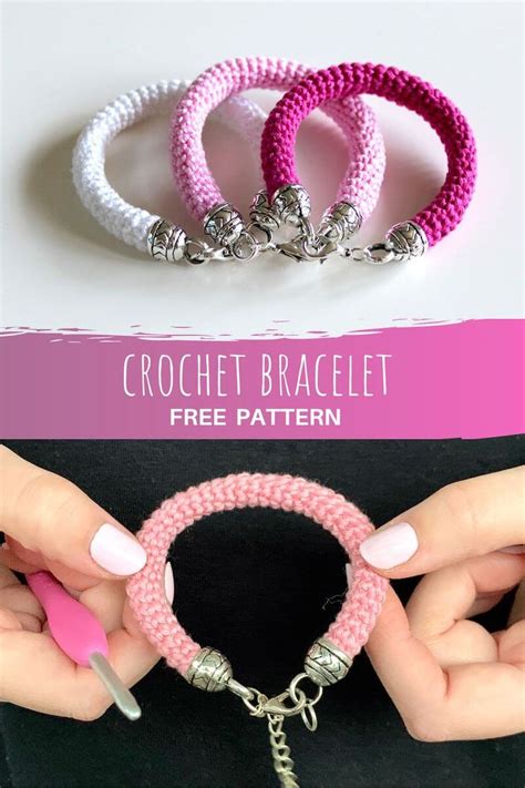 Crochet bracelet - free crochet pattern by Wilmade