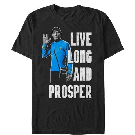 Men's Star Trek: The Original Series Spock Live Long And Prosper Pose T-shirt : Target