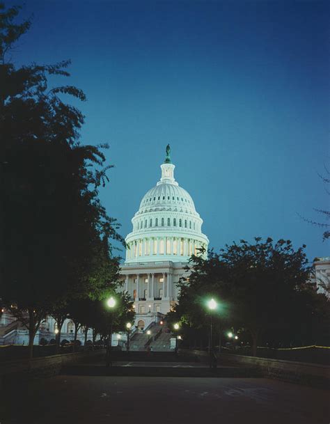 Capitol Building At Night by Silvia Otte