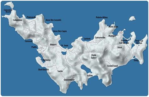 Maps of St Barts Island | SBHonline St Barts Vacations Insiders Guide