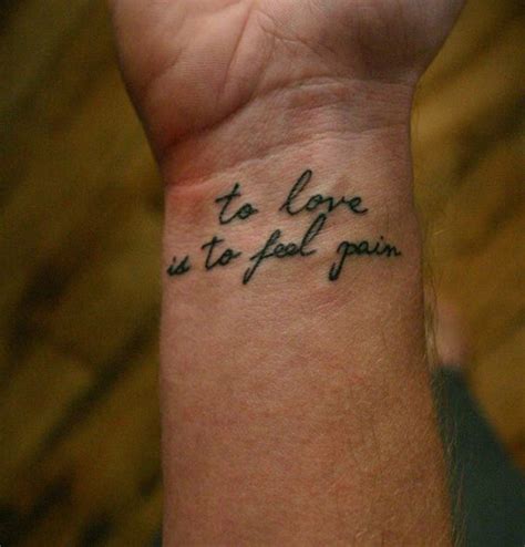 25+ Love Is Pain Tattoo Design Ideas