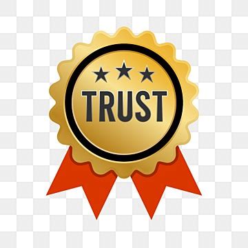 Trust Badge Vector PNG Images, Trust Badge With Ribbon Png, Trust Badge ...