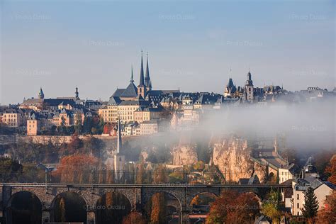 Luxembourg city skyline over old town – Stock Images Luxembourg