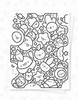 Printable Doodle Coloring Page For Kids And Adults  Etsy sketch template
