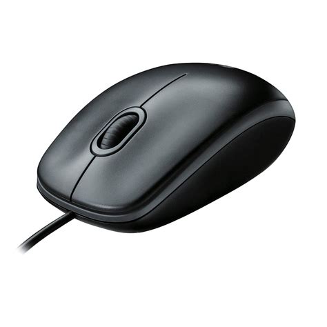 Logitech B100 Corded Mouse, Wired USB Mouse for Computers and Laptops, Right or Left Hand Use ...