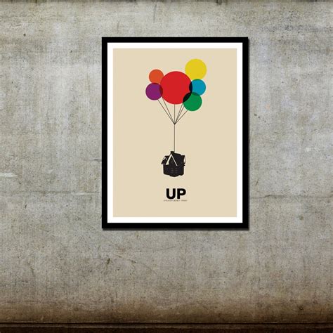 Up original Disney Pixar Inspired Movie Art Poster