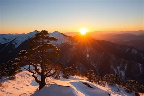 Sunrise Mountain Scenery Wallpaper Desktop For Pc And Mobile Background ...