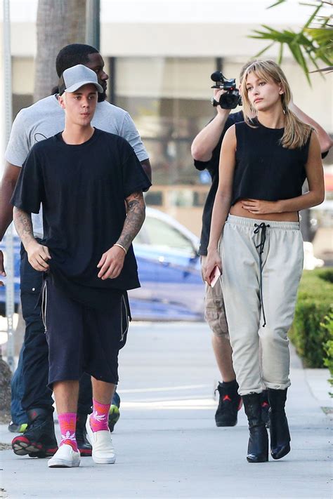 HAILEY BALDWIN and Justin Bieber Out in Beverly Hills 10/07/2015 ...