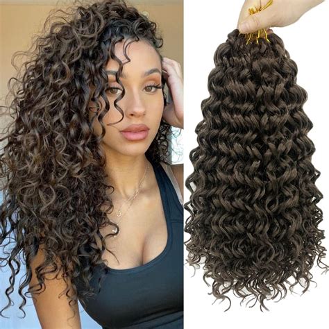 Buy ENBEAUTIFUL 14 Inch 8 Packs Curly Crochet Hair Beach Curl Water ...