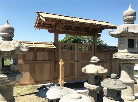 Japanese Garden Gate, Custom-Made Woodwork Architecture