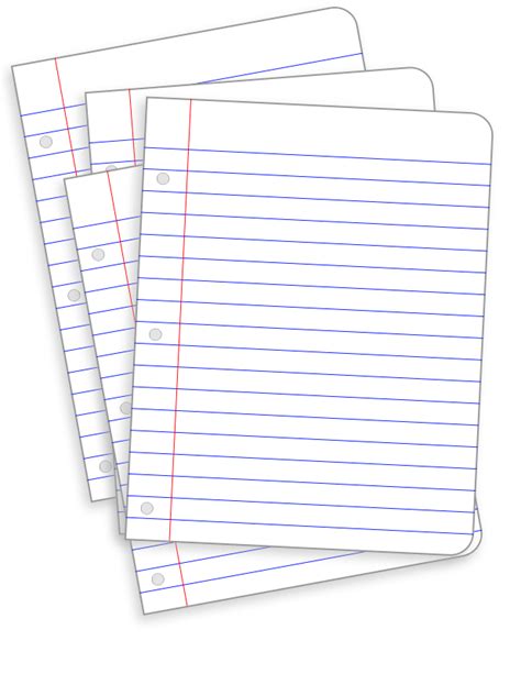 Ruled paper Notebook Clip art - Lined Paper Clipart png download - 618*800 - Free Transparent ...