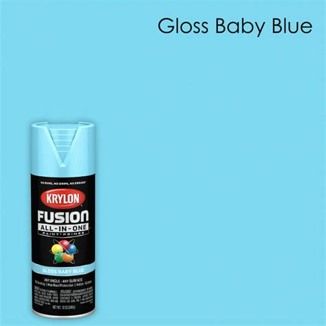 Krylon Fusion All-In-One Spray Paint, Gloss, Baby Blue, 12 oz. - Walmart.com - Walmart.com