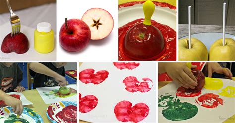 Painting with Apples: Apple Stamping Process Art - Fun-A-Day!