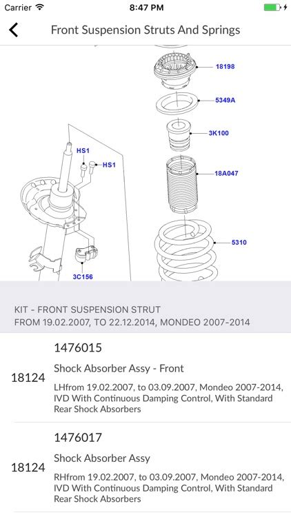 Ford Car Parts Diagram