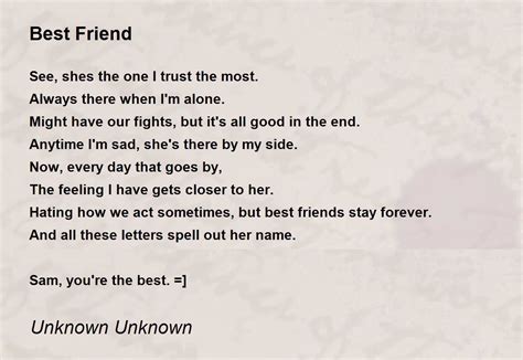 Best Friend Poems For Her