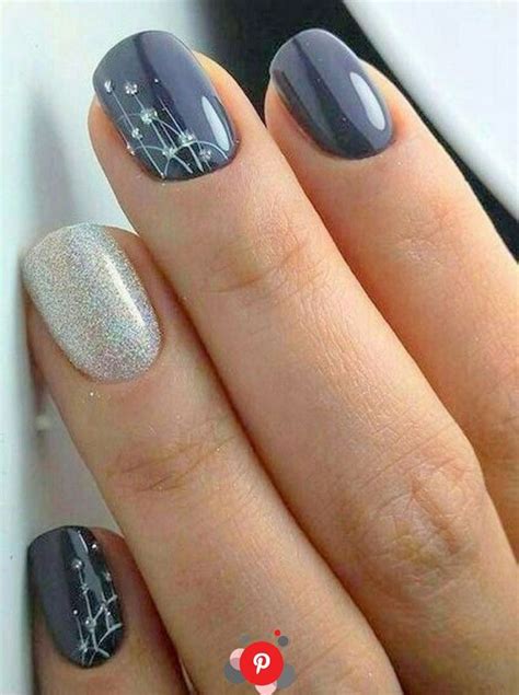 25 Cute Winter Nail Art Designs for Secretary | Nails, Gel nail designs, Gel nails 25 Cute ...