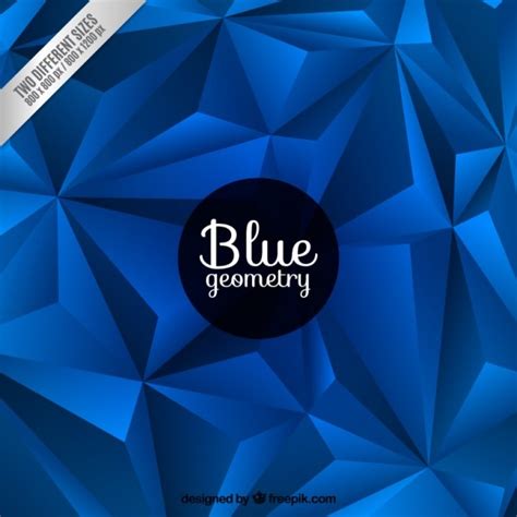 Free Vector | Blue geometric background