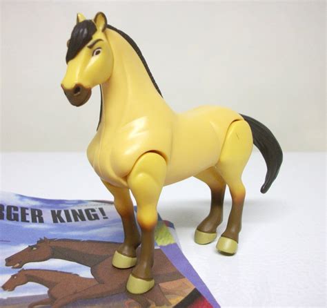 Spirit Stallion of the Cimarron horse toy w/ fold-out poster Burger King Kids Meal BK 2002