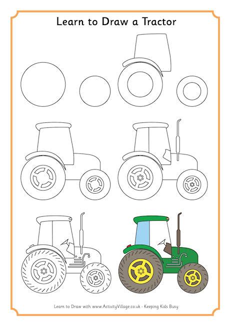 Learn to Draw a Tractor