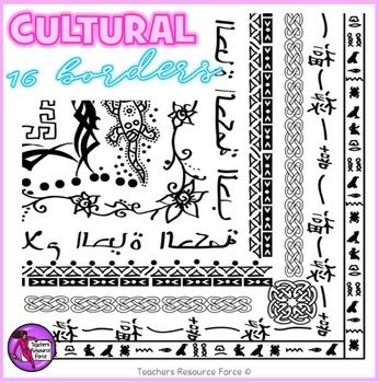 Cultural Borders clipart by Teachers Resource Force | TPT