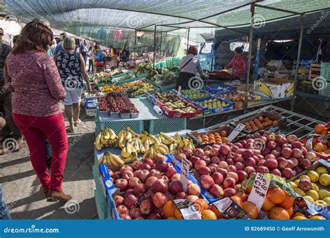 Fruit and Veg. Stall at Marsaxlokk Market on Malta. Editorial Image - Image of bazaar, tourism ...