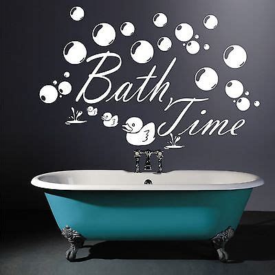 BATH TIME + Images Wall Art Stickers, Decals, great to brighten ...