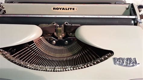 Royal Royalite Typewriter Ribbon Install Demo Clean & Serviced Vintage Manual from 1960 - YouTube