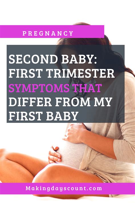 First Trimester Pregnancy Symptoms: 2nd Baby - Making Days Count