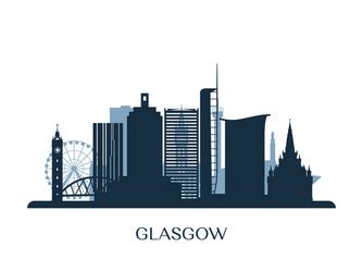 Glasgow Skyline Silhouette Vector Images (over 110)