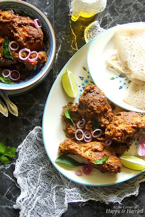 Mangalorean Chicken Ghee Roast & Neer Dosa