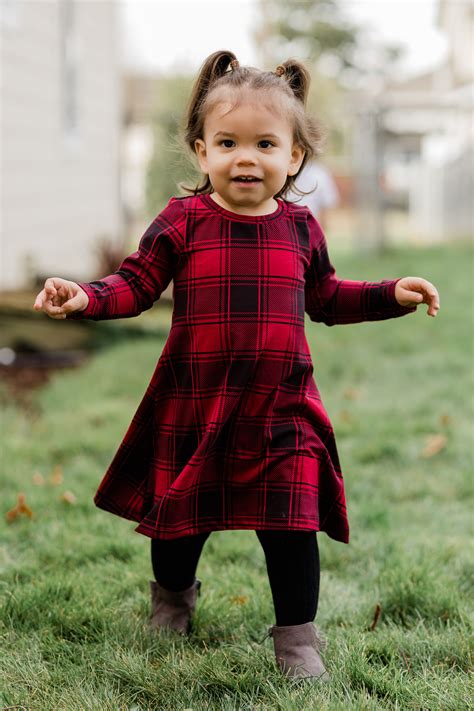 Red Plaid Christmas Dress | Sewing with katili*made