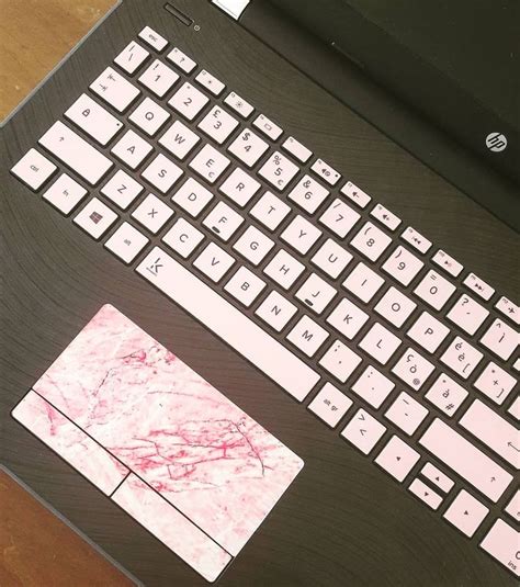 Pink keyboard stickers for HP by Keyshorts.com | Keyboard stickers, Laptop case stickers, Pink ...