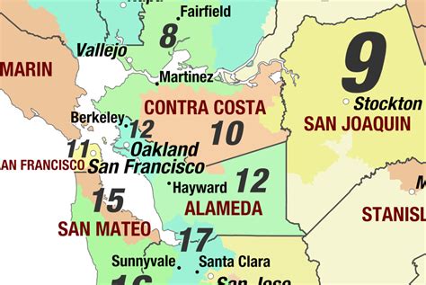 California 2024 Congressional Districts Wall Map by MapShop - The Map Shop