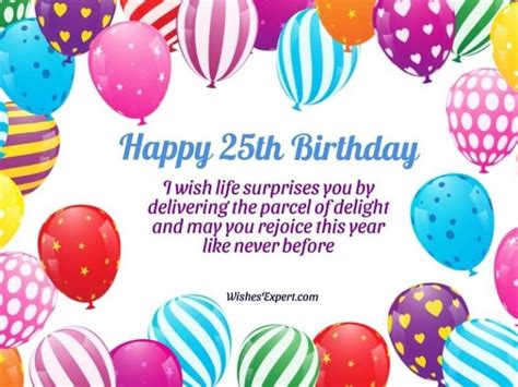 40+ Top Happy 25th Birthday Wishes And Messages