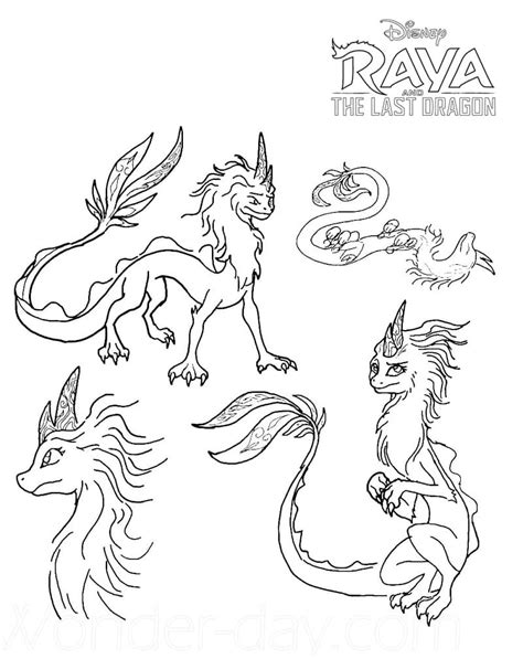 Dragon Sisu 3 Coloring Page - Free Printable Coloring Pages for Kids