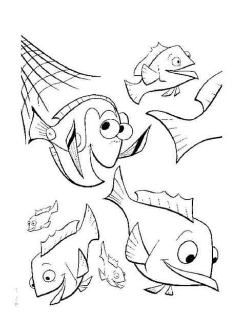 School Of Fish coloring page - Download, Print or Color Online for Free